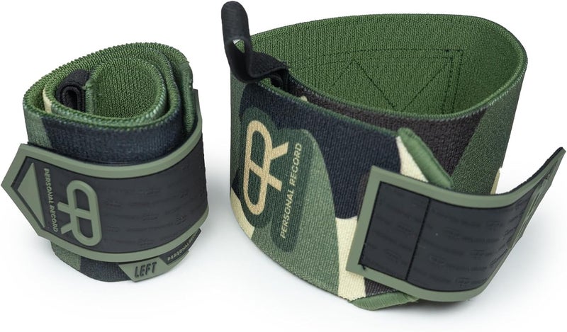 PR Personal Record Heavy Duty Premium Wrist Wraps, More Elasticity, Reinforced Stitching, Extra Wide Strap, Strong Thumb Loop, Larry Wheels Weightlifting Wraps - Image 4